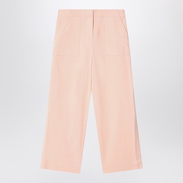 Light pink pants in cotton blend