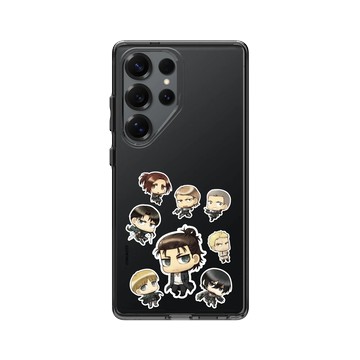 Galaxy S25 Ultra Clear 酷墨灰 - 進擊的巨人 Attack On Titan -S4 - Q版角色大集合