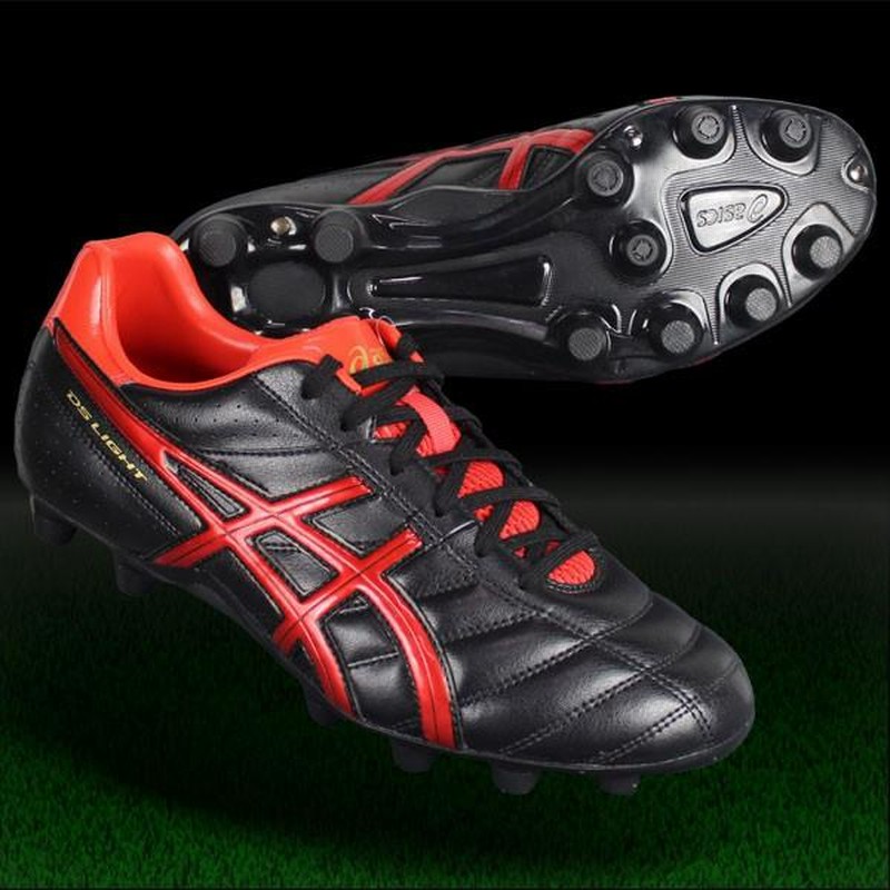 ASICS 【サイズ交換送料無料】ブラック×レッド アシックス 野球