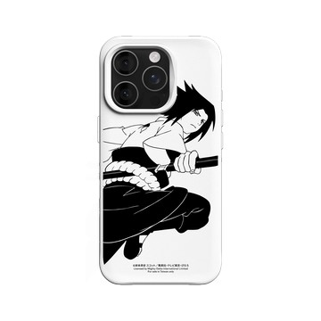 iPhone 16 Pro SolidX 白 - 火影忍者 Naruto - 素描系列-Sasuke