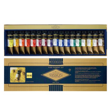 【Mission】金級 純色 水彩 15ml  17色 / 組 MWC-1517P【APP滿額下單10%點數(單一帳號最高5000點)】1/31止