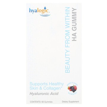 Hyalogic, 美在內在，HA 軟糖，漿果味，60 毫克，60 粒軟糖