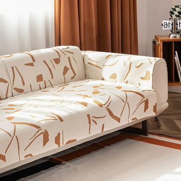 『百貨屋二號』新品雪尼爾折邊沙發墊簡約幾何線條新中式風格家居沙發坐墊