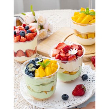 網紅U型仿真波波杯胖胖杯奶油蛋糕模型奶油杯模型自拍館蛋糕盒