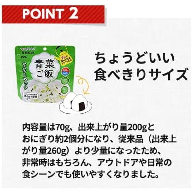 マジックライス 長期保存 ななこめっつ 白飯 わかめご飯 五目ご飯 青菜ご飯 各5袋20袋セット アレルギー 対応食品 防災 保存食 非常食