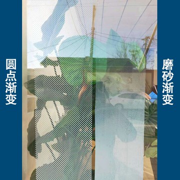 圓點漸變膜辦公室隔斷玻璃門貼紙防窺裝飾保護膜雙向霧磨砂3M法沙