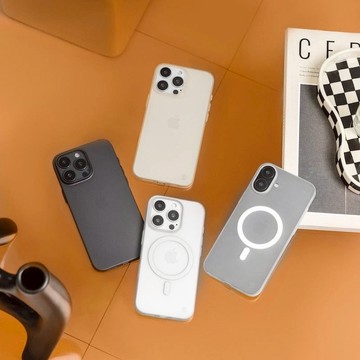 iPhone 16 0.35 M 超薄霧面磁吸手機殼(支援MagSafe) 透黑/6.7