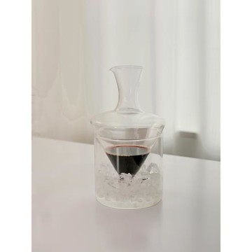 耐高溫玻璃創意紅酒醒酒器葡萄酒快速醒酒器冰鎮冰酒家用套酒器