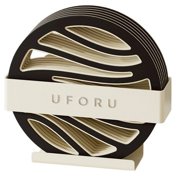 UFORU 圓形隔熱墊附收納架6件組 廚房隔熱墊 鍋墊 餐墊  1組  混和顏色