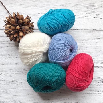 100%純美麗諾羊毛線 寶寶線 送圖解及基礎視頻