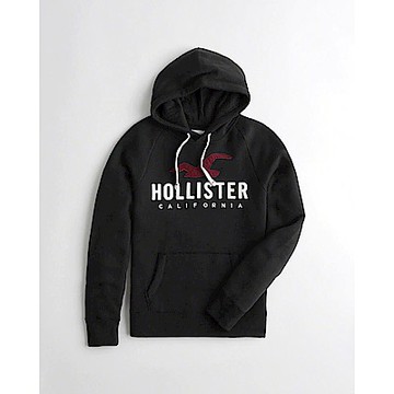 Hollister HCO 長袖 帽T  黑色 1139
