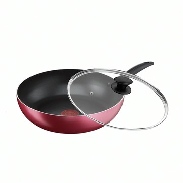 Tefal 特福 巴洛克系列 不沾平底鍋 + 玻璃蓋 B2240796  30cm  1組