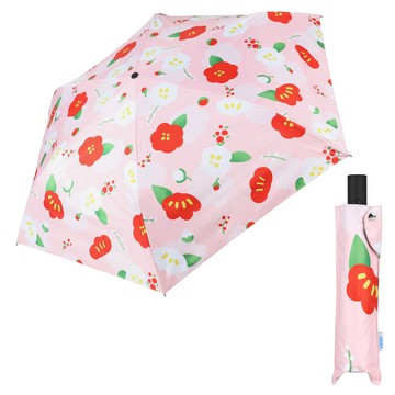 (網路限定販售)日系rento 防曬黑膠安全自動傘 RT3302-山茶/百合/牽牛
