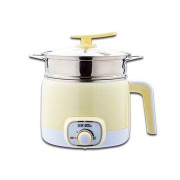 【CookPower鍋寶】316雙層防燙美食鍋(BF-9311YW)｜1.7L 奶黃色 多功能鍋 蒸煮燉滷 電火鍋