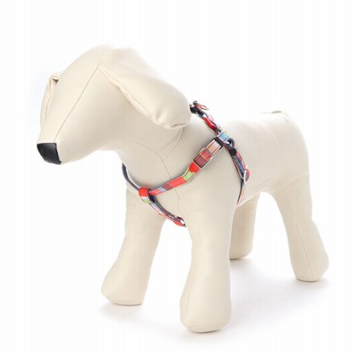 バーディ BIRDIE マルチボーダーハーネス SS 小型犬用ワンタッチバックル足入れ胴輪【返品不可商品】 （レッド）