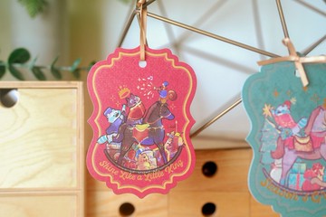 Wisi's Diary 燙金木馬明信片 - 貓咪國王