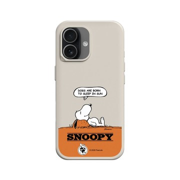 iPhone 17 SolidX 貝殼灰 - 史努比 Snoopy 75th Anniversary - 75週年-休息一下