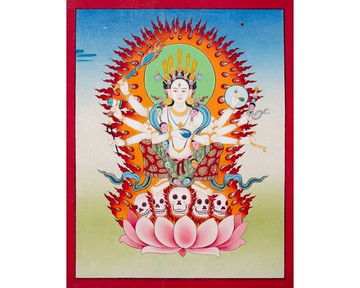 手工製作充迪唐卡 – 真正的力量與保護象徵