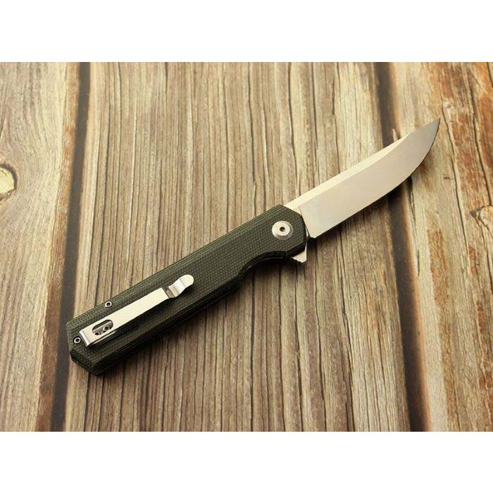 ブラック フォックス 01FX889 リボルバー マイカルタ ライナーロック 折り畳みナイフ,Black Fox Revolver Micarta Green folding knife