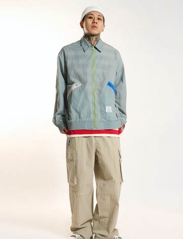 23 Stitched Windbreaker (Grey)