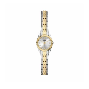 【FOSSIL】Scarlette 都會雙影女錶 金銀雙色不鏽鋼錶帶 20 MM ES5473