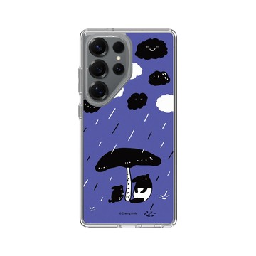 Galaxy S25 Ultra Clear 透明 - 馬來貘 Laimo - 下雨了(紫色款)