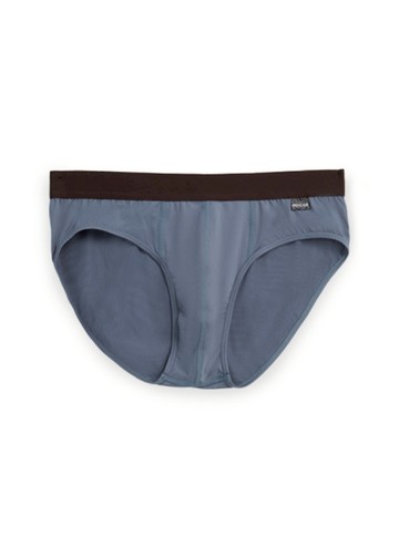 男款_吸濕排汗機能系列．腰帶三角內褲(塵石藍-塗鴉織標)