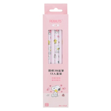 史努比 12入盒裝2B圓桿鉛筆