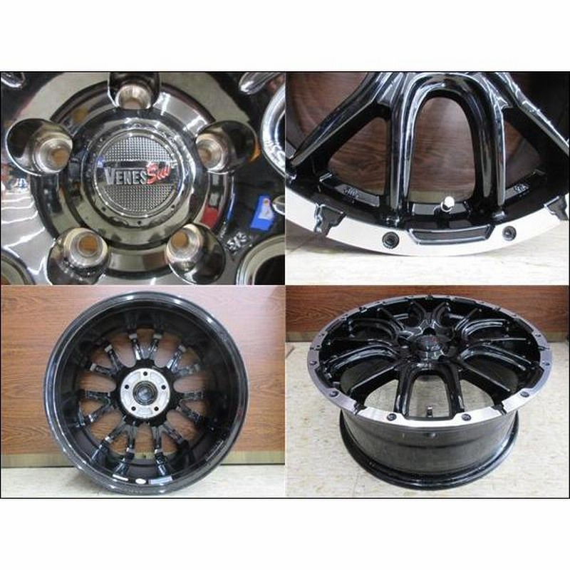 venes 17インチ 7Ｊ　5穴 PCD114.3インセット38 美品4本 送料無料 4本 新品 VENES SUV M7 17インチ ホイール セット 7J +