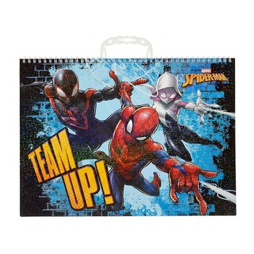 MARVEL 漫威 SPIDER-MAN 蜘蛛人 手提易撕素描本 9K 提供撕線 附主題欄位20格  1本