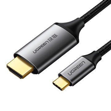 UGREEN 綠聯 Type-C to HDMI傳輸線 Aluminum版 1.5m 標準包裝  MM121/MM142  1條