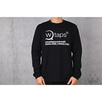 【HYDRA】15A/W WTAPS GPS LS TEE 長袖 長T 放大鏡 經典文字 純棉 黑色【WTS18】