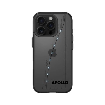 iPhone 16 Pro Clear (相機按鈕) 酷墨灰 - NASA - 阿波羅飛行計劃