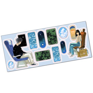 凝視 | NOMA | 韓國插畫藝術貼紙 | 水彩