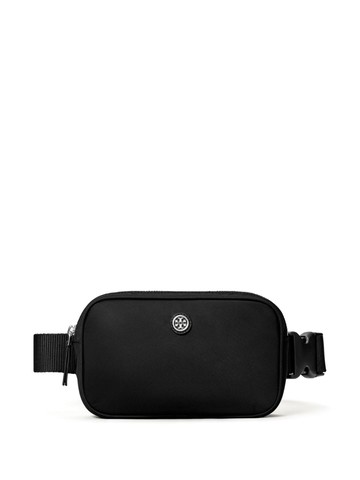 Tory Burch - Virginia logo-plaque mini bag - women - Recycled Nylon - One Size - Black