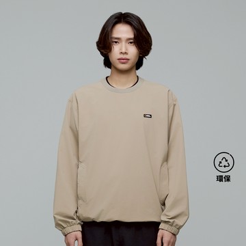 男女同款 ARCHELON 平織長袖衛衣 - 沙棕色