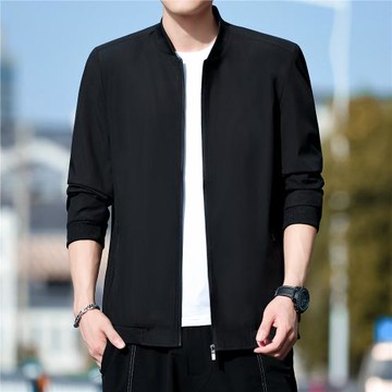 男士運動外套春秋款潮流上衣服男款薄款潮牌休閑中青年夾克衫帥氣