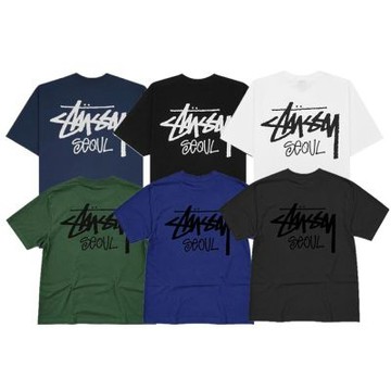 Stussy Stock Seoul T-Shirt 短T 白/黑/海軍藍/松綠/靛藍/鐵灰 3903980