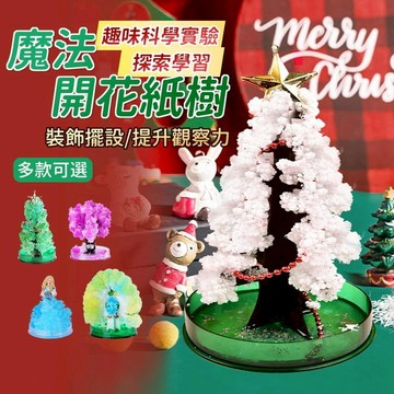 木質｜感統｜聲光玩具  DIY魔法紙樹結晶實驗材料組