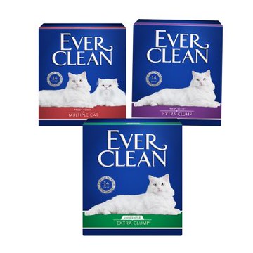 【Ever Clean 藍鑽 】 藍鑽  多貓抑菌/低敏/除臭貓砂8.5kg -(  除臭/ 抑味/ 凝結/長效淨味21天)