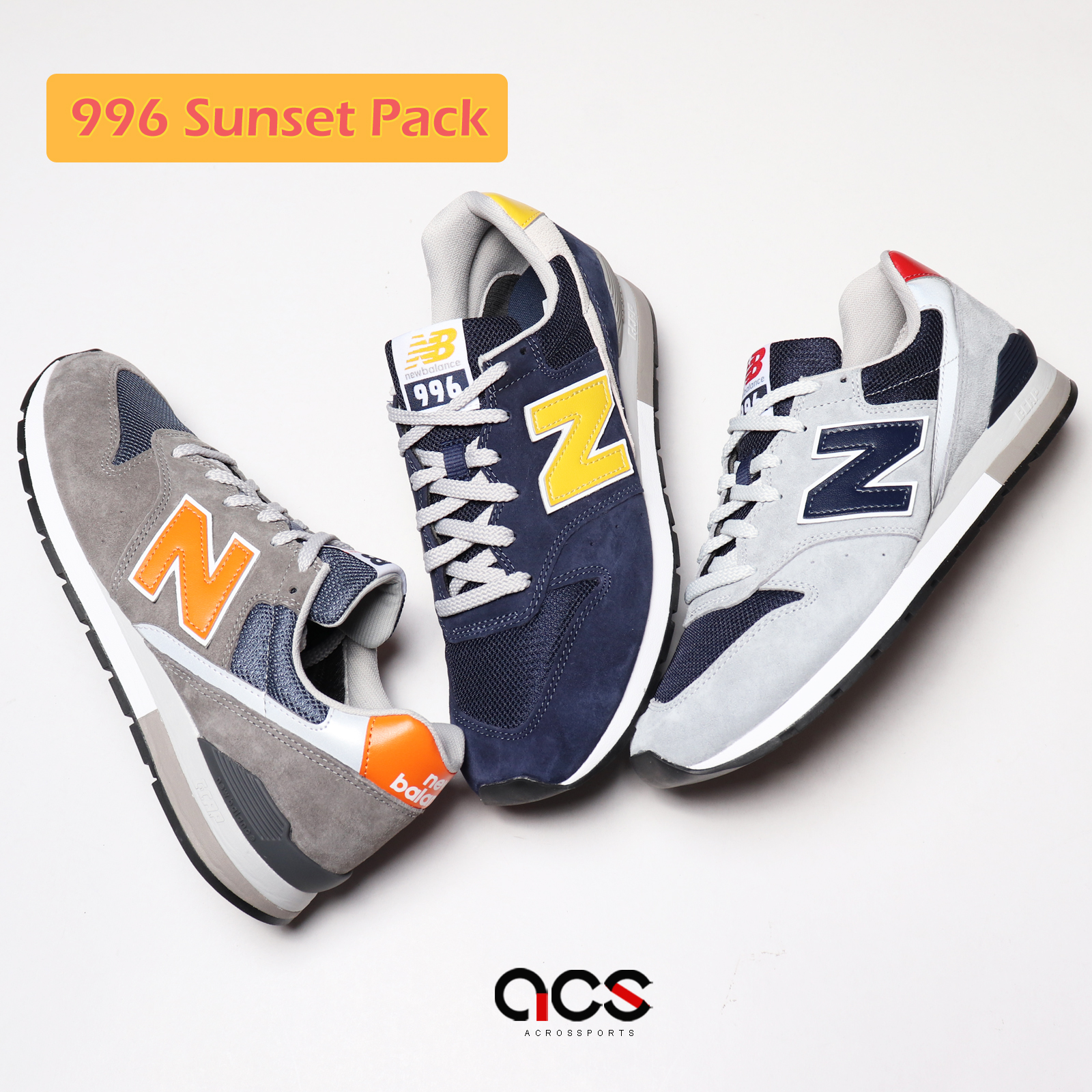 New Balance 復古休閒鞋996 男鞋CM996 經典款落日系列NB 穿搭