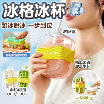 全網最低價🥇cool爽冰格 冰塊水壺 冰塊模具 冰格水壺 製冰盒水壺 冰格隨行杯 製冰水壺二合一 按壓式製冰水壺 冰盒