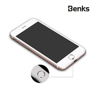 Benks 指紋貼 iPhone 8 7 6s 6 Plus SE 5s 5 玫瑰金 指紋辨識保護貼 HOME保護貼 按鍵貼