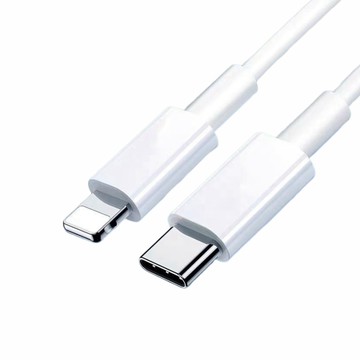 MoZuo Apple MFi認證Type-C轉Lightning接頭 傳輸充電線 白1.5M