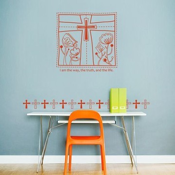 / 箴言系列 Quote / 十字架 The Cross / 無痕壁貼8色可選