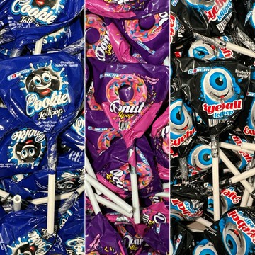 【粿女兒商行】??現貨 Soneri 眼球/甜甜圈/餅乾造型棒棒糖8.8g （藍莓/草莓/巧克力香草）