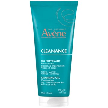 Avene雅漾 控油舒緩潔膚凝膠200ml【德芳保健藥妝】
