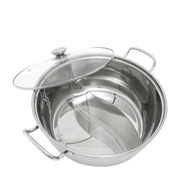優得#304不鏽鋼享樂鴛鴦鍋-28cm-2支