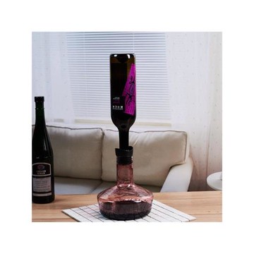 帶密封蓋水晶紅酒醒酒器 呼吸式翻轉酒壺 創意個性葡萄酒存酒壺