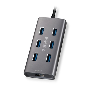 Esense 鋁合金7 Port USB3.0集線器737 PA